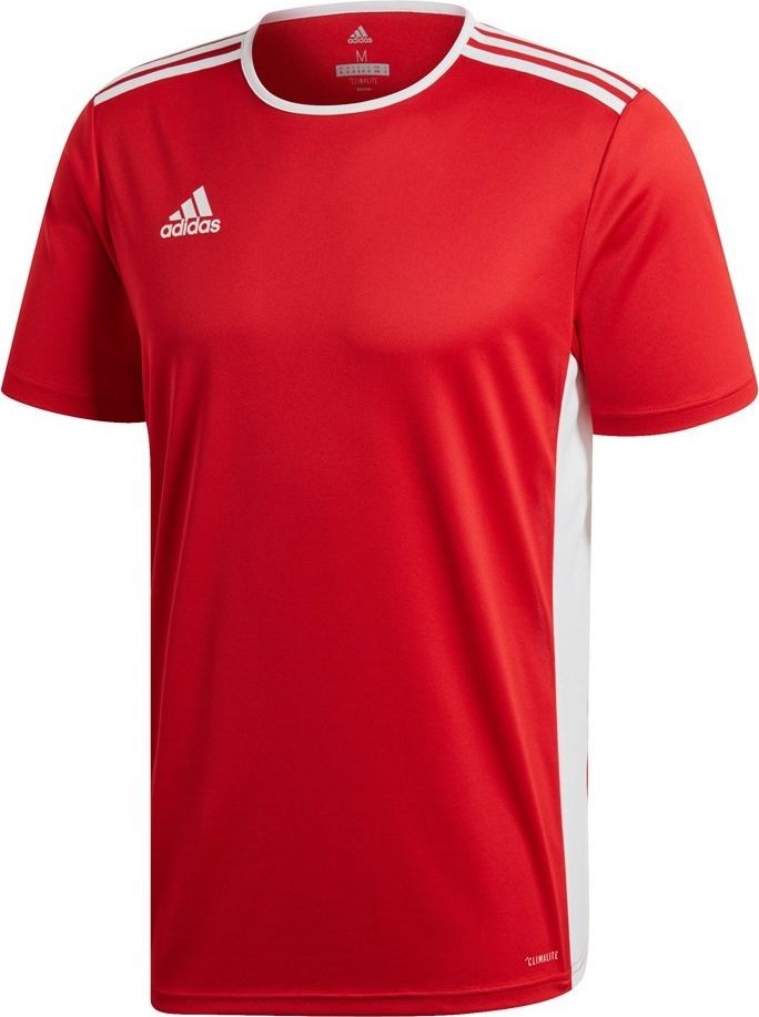 Adidas Koszulka dla dzieci adidas Entrada 18 Jersey Junior czerwona CF1038 116cm (53735-2143) - 53735-2143