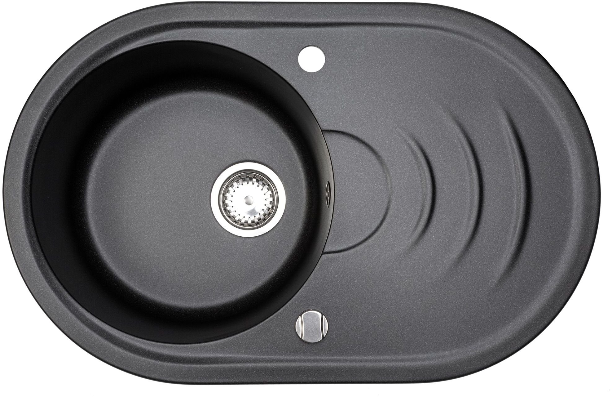 HELIKA ONDO MP100-601AW, czarny metalik z odpływem automatycznym