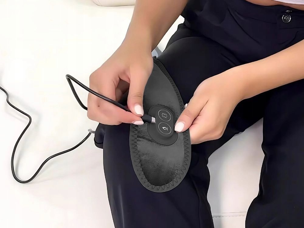 Opaska masażer na ból karku szyji rozgrzewająca masująca na usb lekka