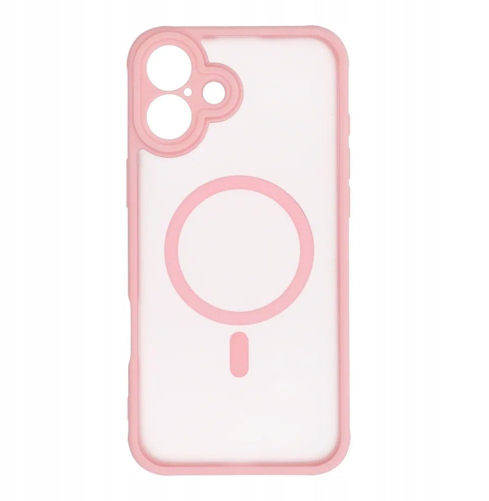 Futerał FULL MATTE MAG COVER kompatybilny z MagSafe do IPHONE 12 Pro Max jasny różowy