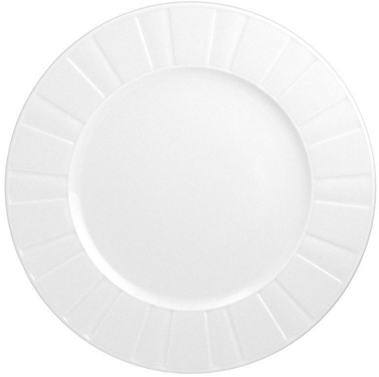 Talerz płytki 27 cm Oktawa biała 0001