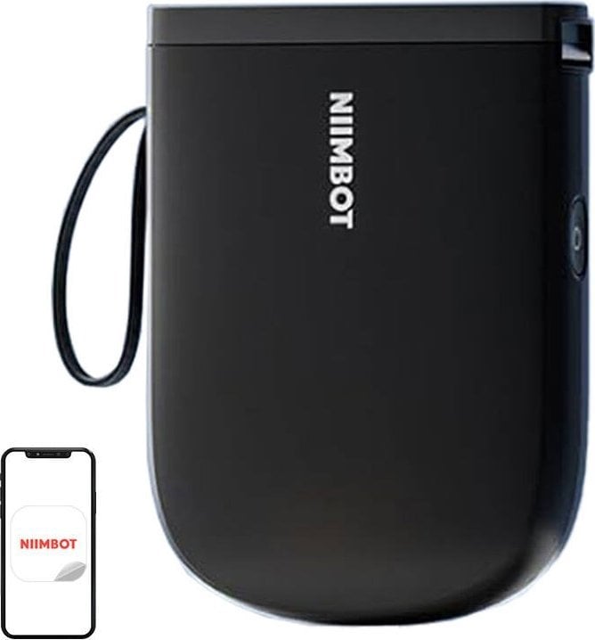 Drukarka etykiet Niimbot Niimbot Tiskárna štítků D11-H Smart, černá + role štítků 160 ks