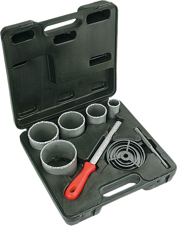 Verto Otwornice wolframowe do betonu zestaw 5szt. 32, 43, 53, 67, 83mm (T60H900)