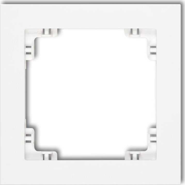 Karlik Deco Ramka uniwersalna pojedyncza z tworzywa biały mat (25DR-1)