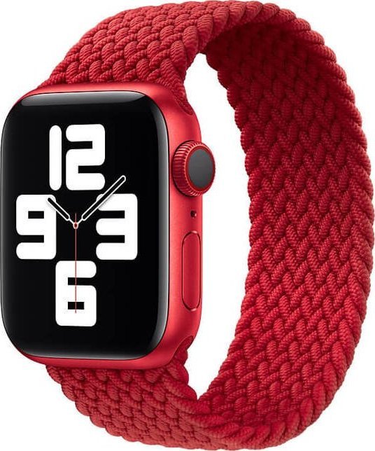 Apple APPLE PASEK APPLE WATCH 3J657ZM/A BRAIDED SOLO LOOP 45MM SIZE 5 RED ORYGINALNA PLOMBA standard