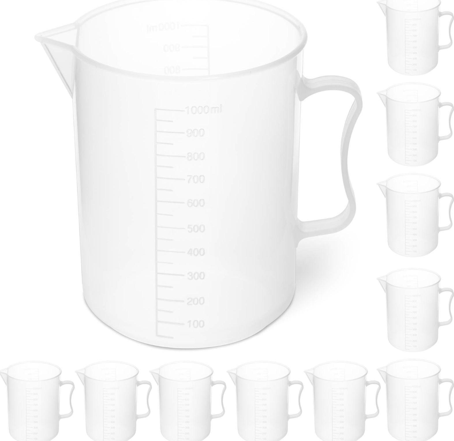 Steinberg Zlewka laboratoryjna plastikowa z podziałką 1000 ml - 10 szt.