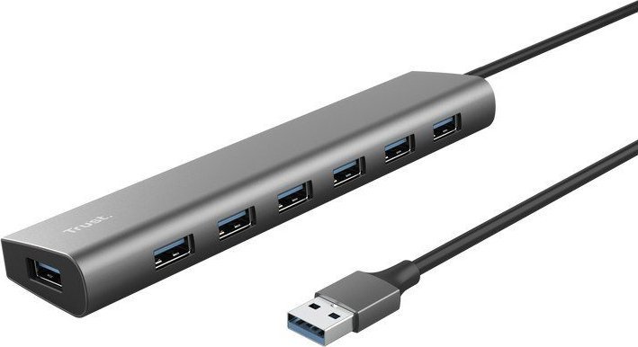 HUB USB Trust Halyx 1x USB-C + 7x USB-A 3.0 3.2 Gen1 3.1 Gen1 (24967)