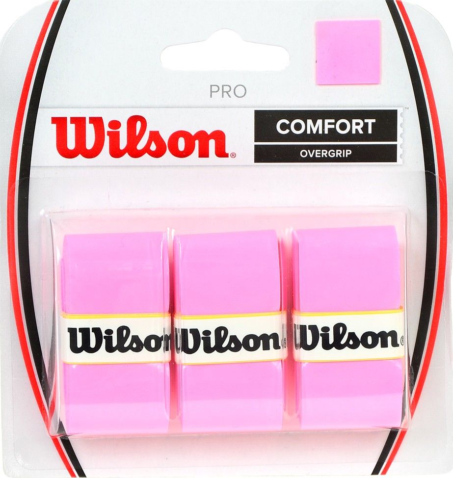 Wilson Owijka Wilson Pro Comfort Overgrip różowy 3szt WRZ4014PK
