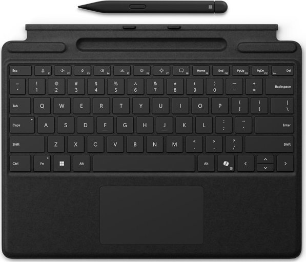 Klawiatura Microsoft Microsoft - Tastatur - mit Touchpad, Beschleunigungsmesser, Surface Slim Pen 2 Ablage- und Ladeschale - mit Slim Pen 2