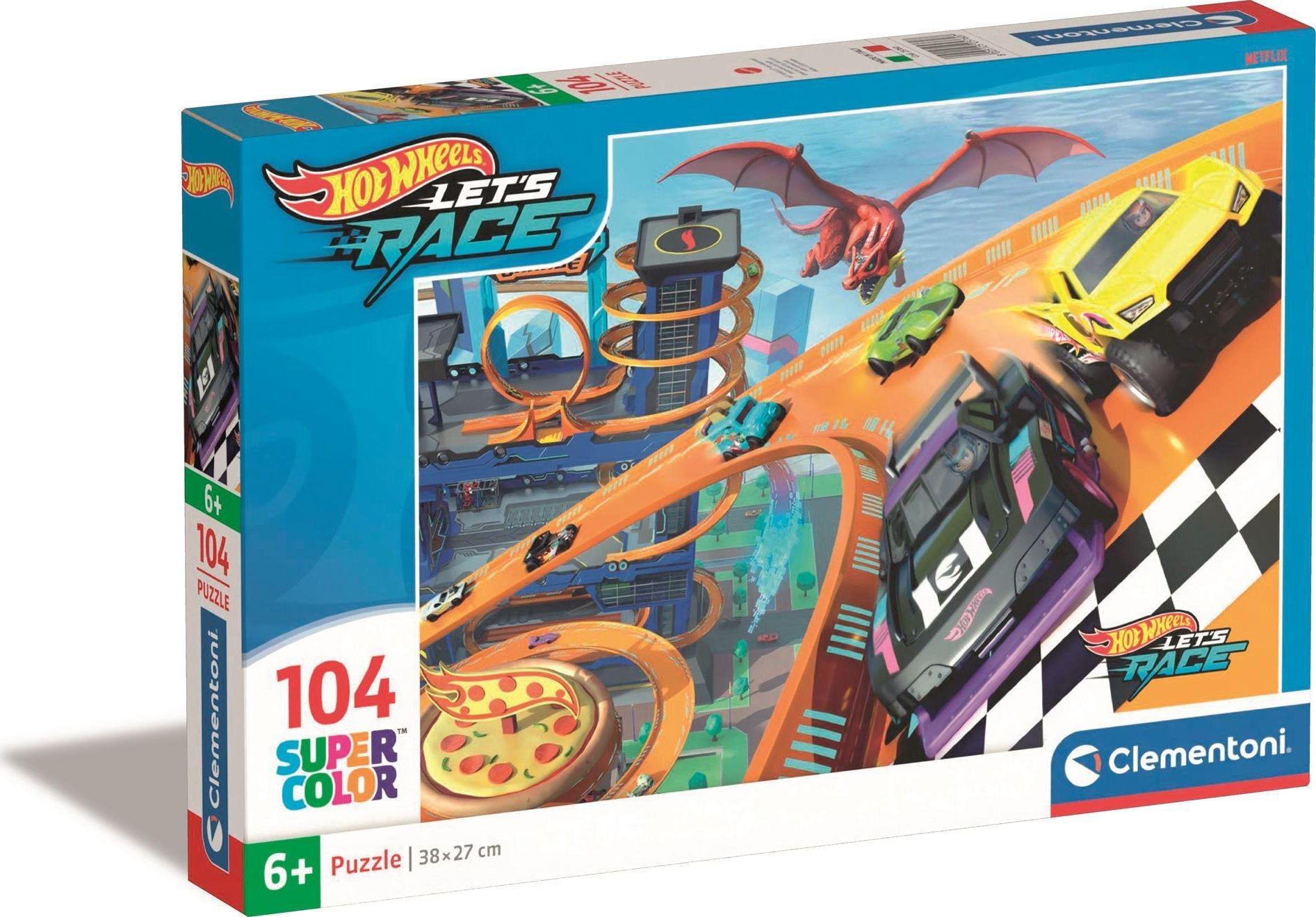 Clementoni Puzzle 104el SuperColor Hot Wheels 25760