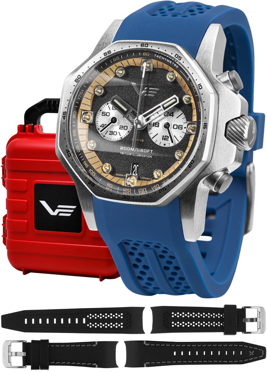 Zegarek męski Vostok Europe VK64-640A698SBL niebieski