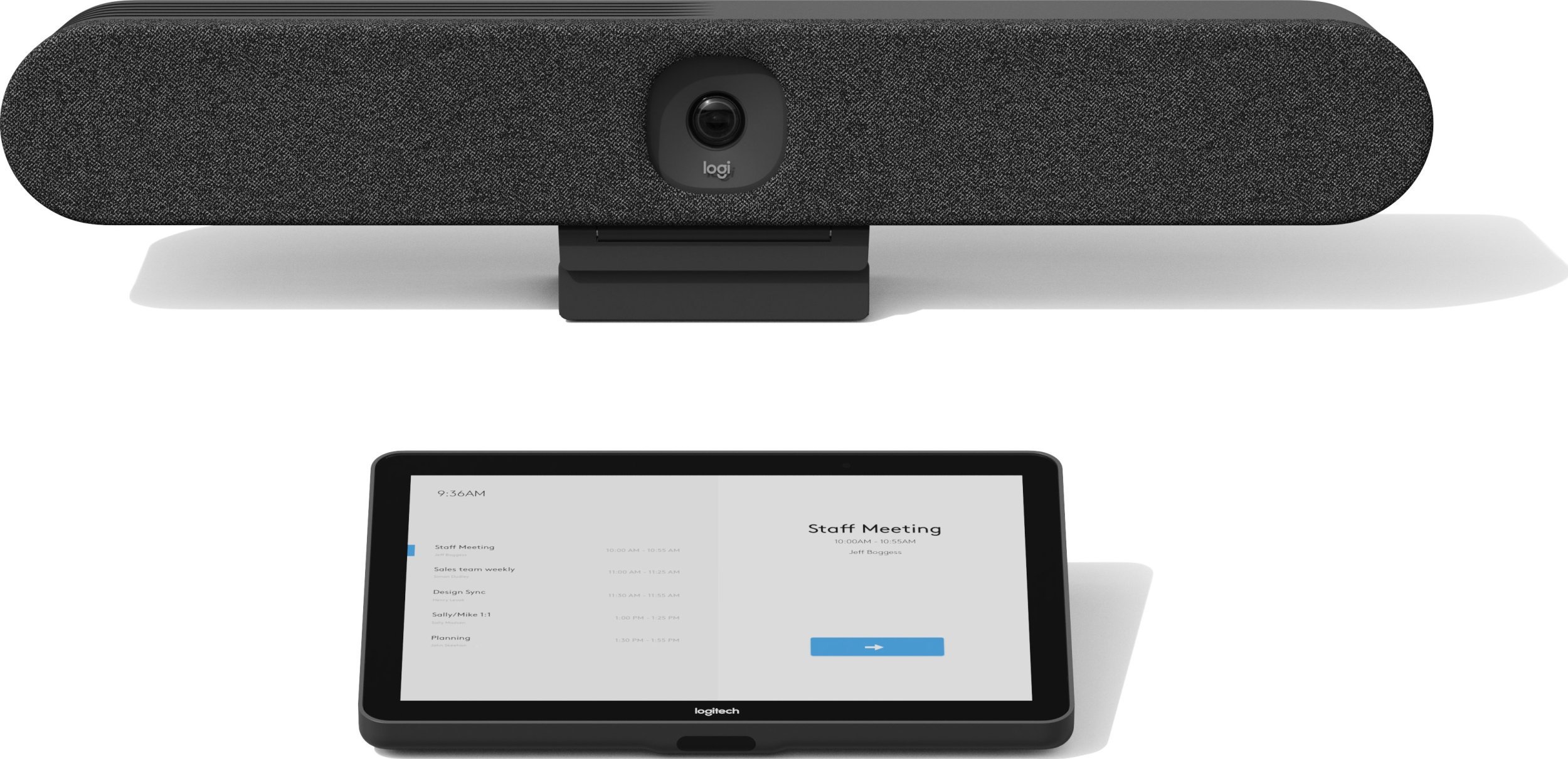 Kamera internetowa Logitech Logitech videokonferenční systém Rally Bar Huddle + TAP IP, šedá