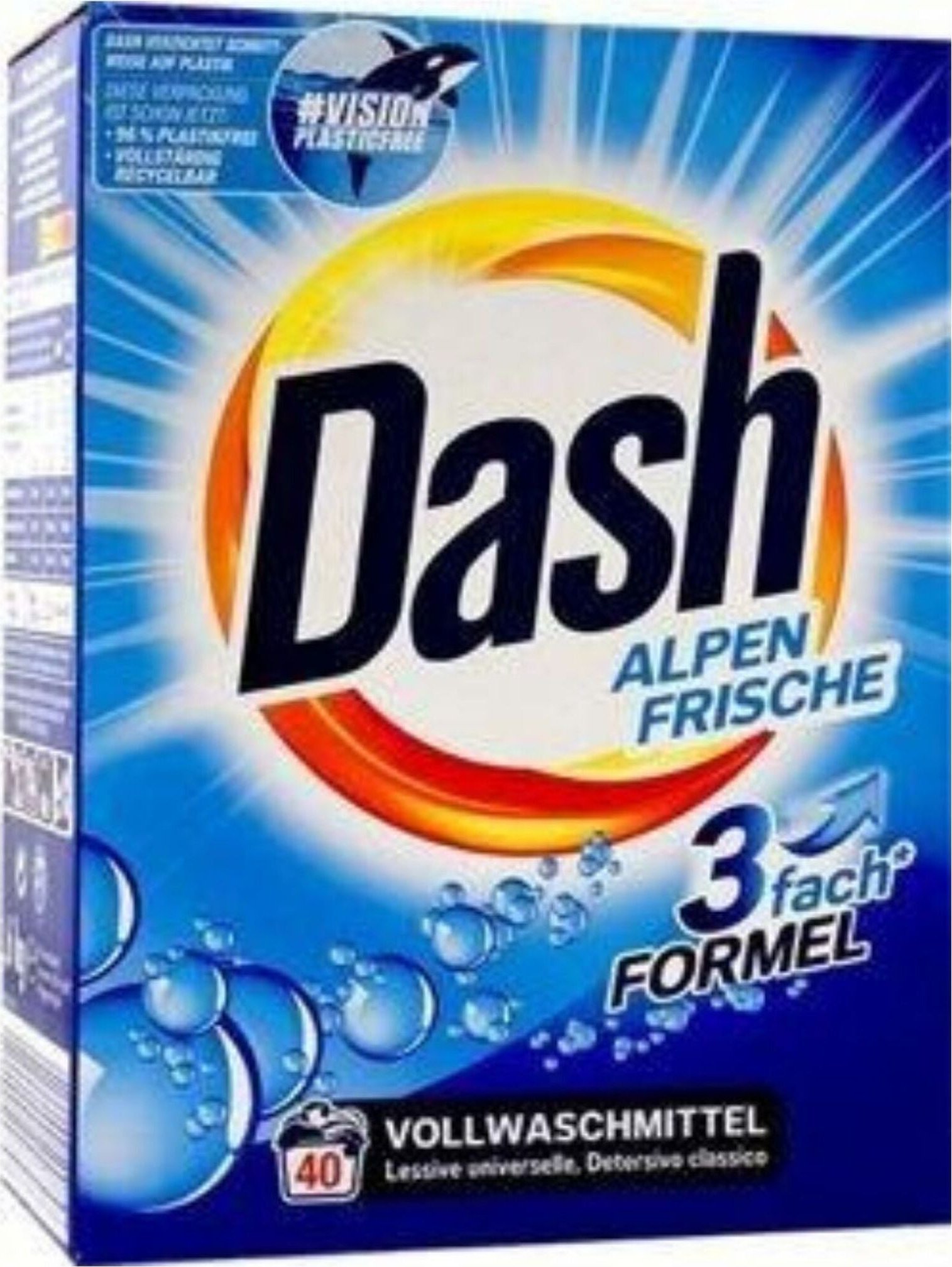 DASH Proszek do prania DASH Alpen Frische 40 Prań 2,6 kg