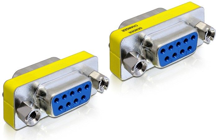 Delock DB-9 - DB-9, Żółty (65008)