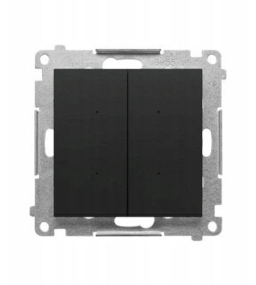 Kontakt-Simon Łącznik/przycisk roletowy podwójny, elektroniczny (moduł) Czarny mat TEZ2.01/149