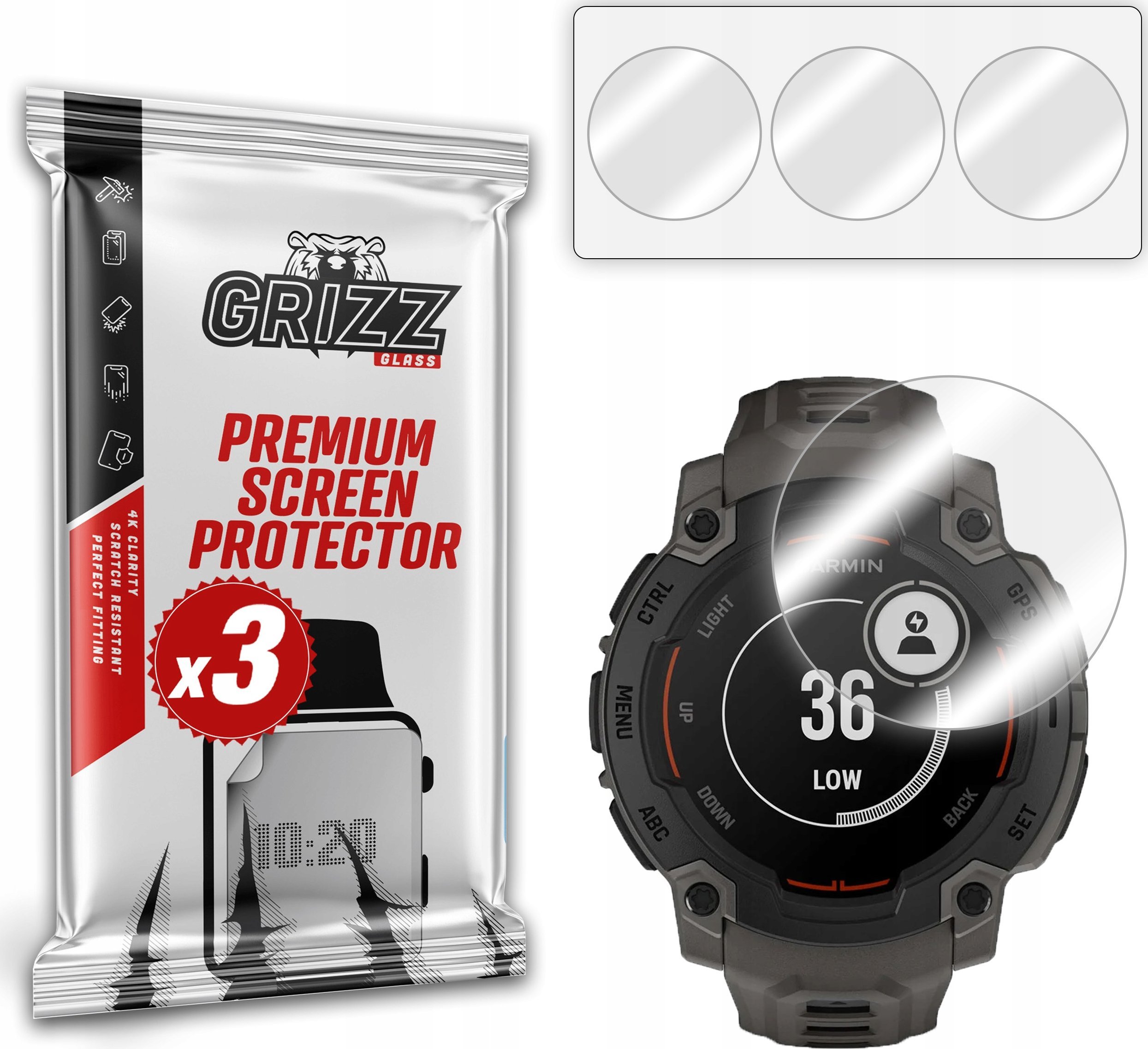 Folia hydrożelowa GrizzGlass Hydrofilm do Garmin Instinct E 45mm