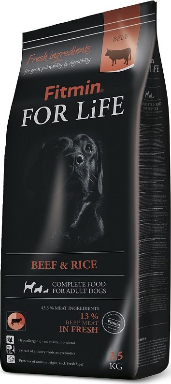 Fitmin Fitmin dog For Life Beef & Rice - 2,5 kg