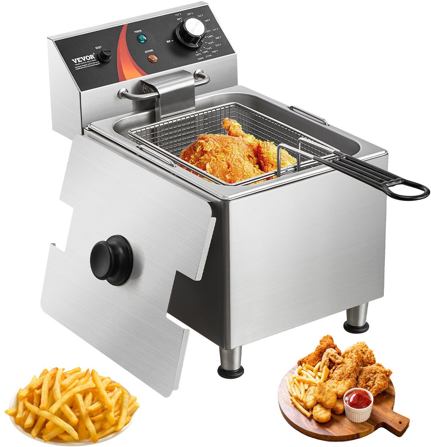 Frytkownica elektryczna nastawna 1-komorowa gastronomiczna 9 L