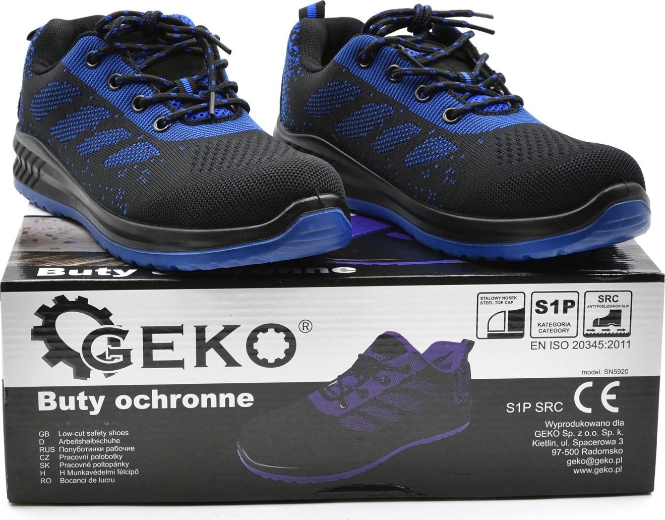 Geko Buty ochronne sportowe model nr 5 S1P SRC - r. 46 (10)