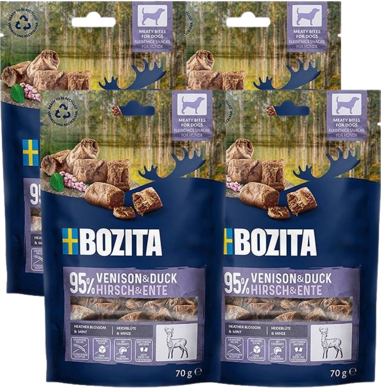BOZITA Meaty Bites kaczka z dziczyzną przysmak pies 4x70g
