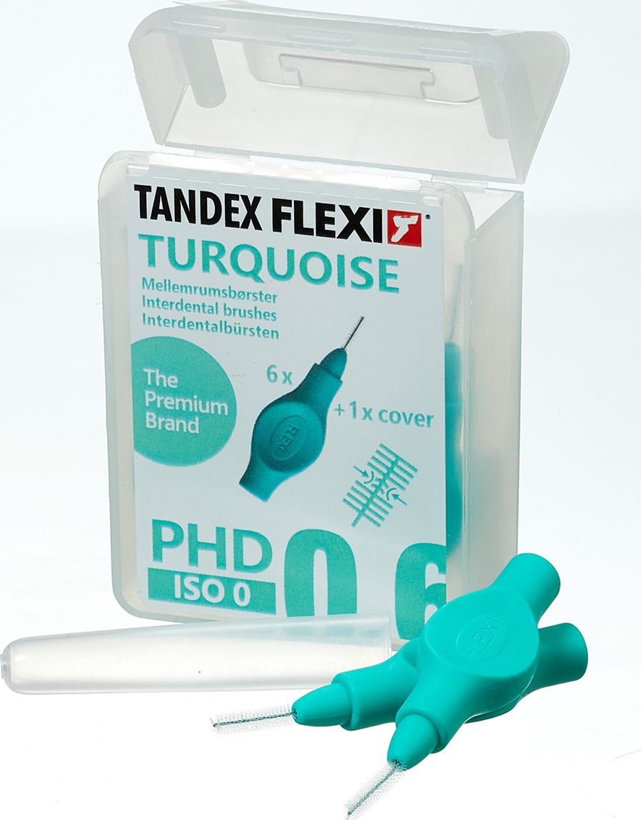 Tandex Tandex (6 szt.) szczoteczek Flexi X-micro Turquise (morski)