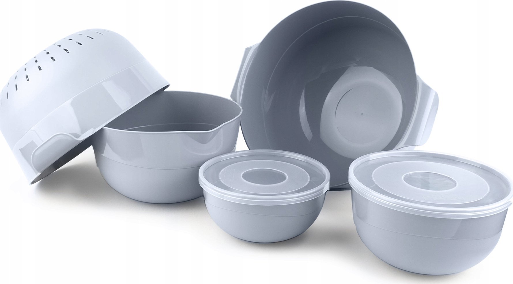 Kadax KADAX Miska Kuchenna Zestaw Misek 7El + Durszlak 3L Plastikowe Miski