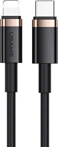 Kabel USB Usams USB-C - Lightning 1.2 m Czarny (SJ484USB01)