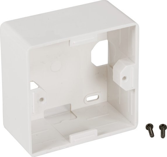 EFB EFB Aufputzrahmen 80x80x40mm RAL9010 WEISS ABS fuer Datendosen und Keystone Rahmensets geeignet