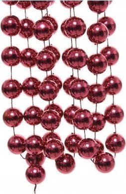 Kaemingk Sznur koralików girlanda błyszcząca 2,7m różowy