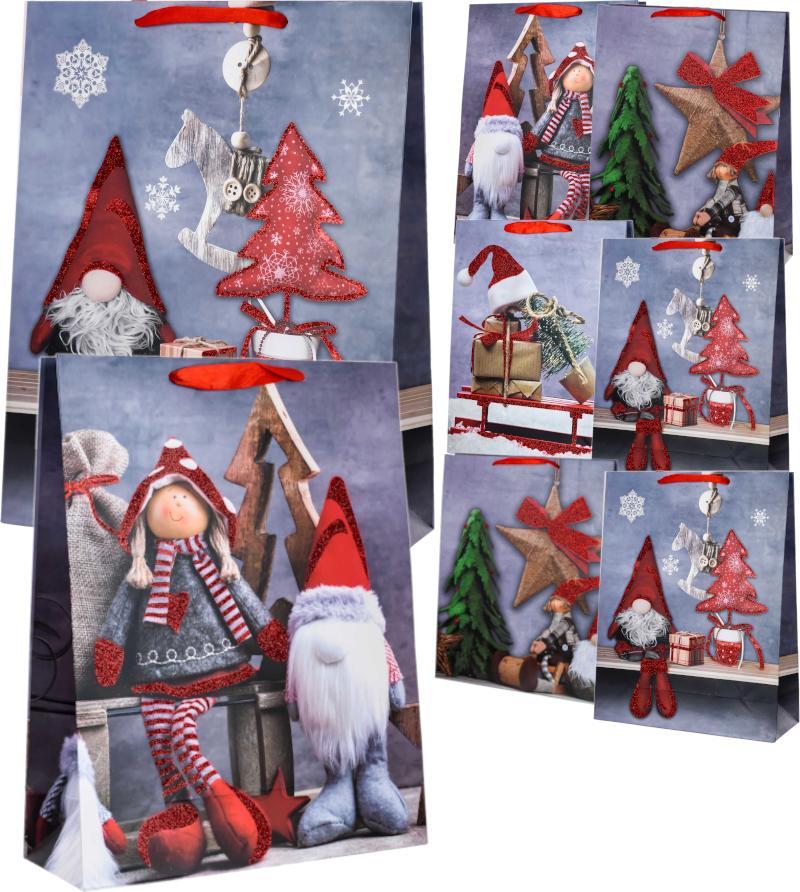 Wobell Duża Torebka Torba Świąteczna Prezenty 40X32 100Sz