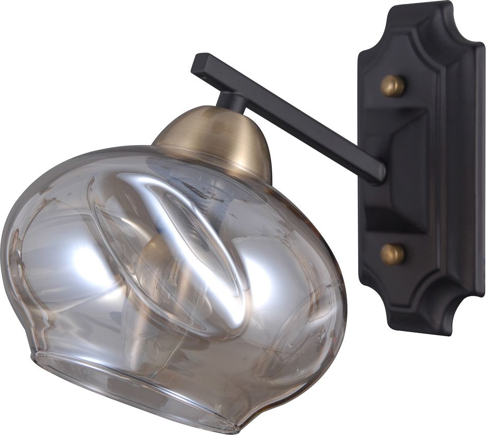 Kinkiet Italux Lampa ścienna brązowa Italux Bastiano WL-43399-1