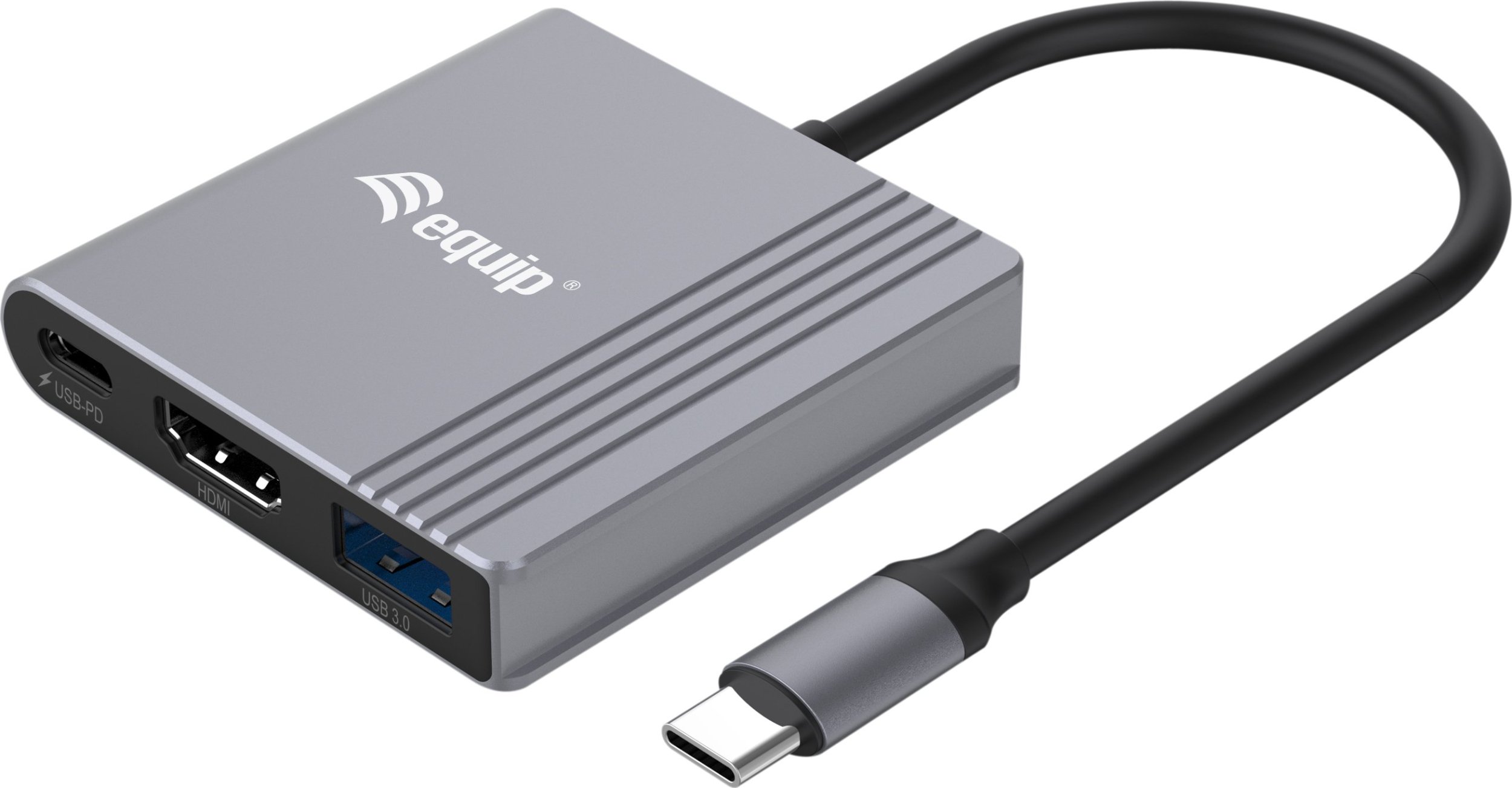 Adapter AV Equip Equip Dock USB-C->HDMI,USB3.0,100WPD 4K60Hz 0.15m gr