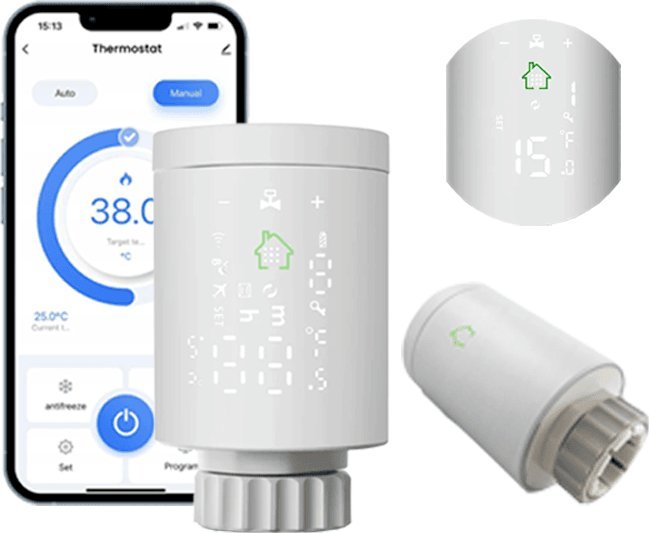 Spreest Inteligentna głowica termostatyczna na grzejnik sterownik WIFI TUYA SMART