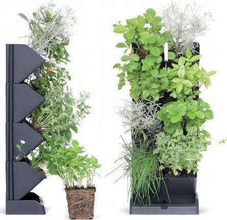 Prosperplast Doniczka modułowa ogród wertykalny antracyt 48 cm