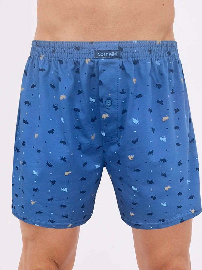 Cornette BOKSERKI CORNETTE COMFORT CM-002/302 (kolor niebieski, rozmiar M)