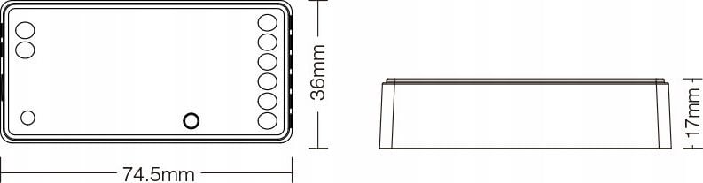 STEROWNIK OŚWIETLENIA LED FUT037Z+ ZigBee, 2.4 GHz 12 ... 24 V DC MiBOXER / Mi-Light