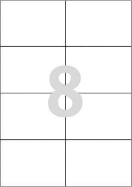 Avery Zweckform ETYK.ZF 3427 105X74 B.MAR./800 ETYKIETA - 3427