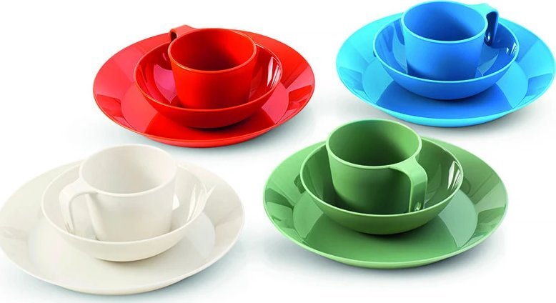 GSI Outdoors Zestaw naczyń GSI Outdoors Cascadian 4 Person Table Set Uniwersalny