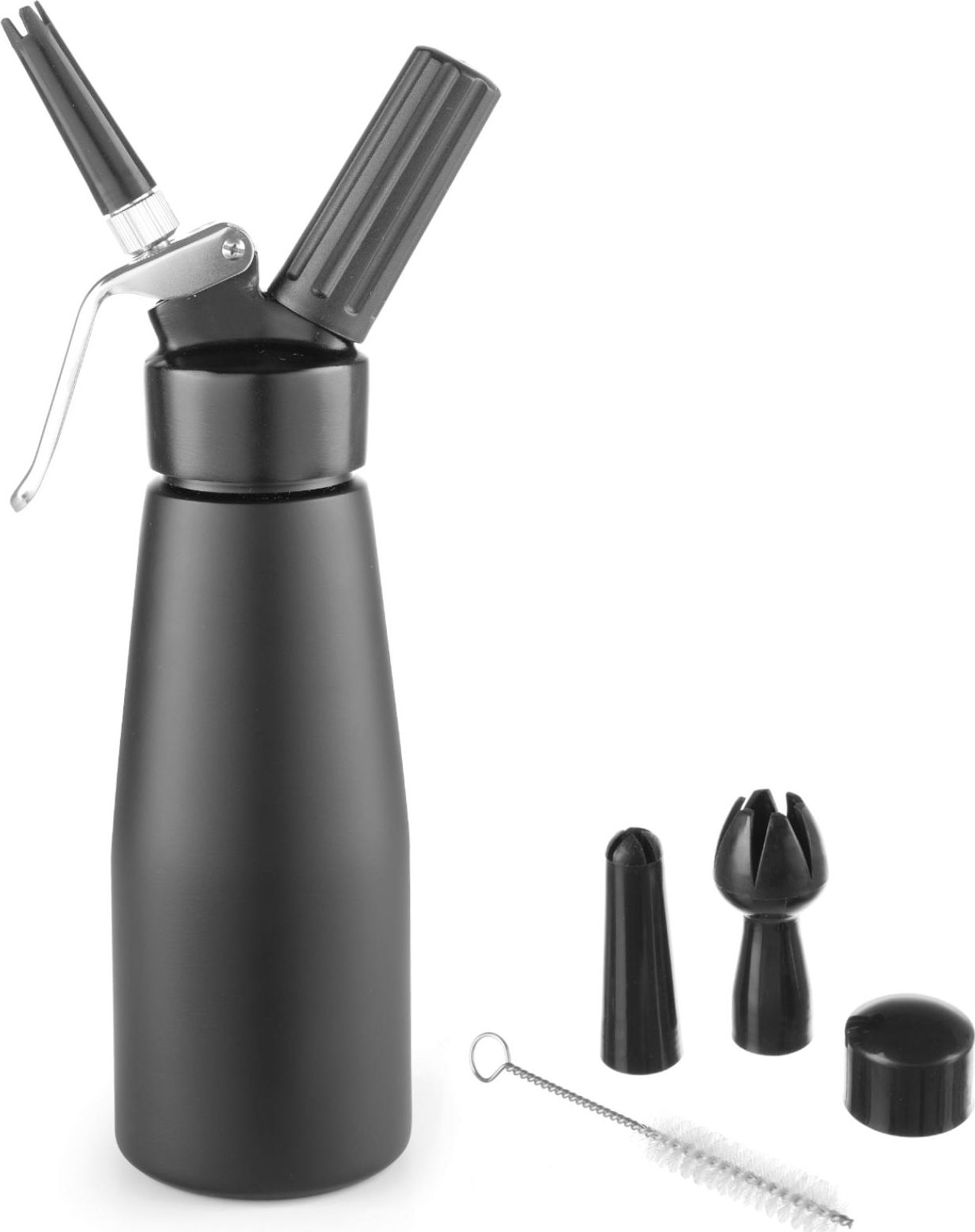 Hendi Syfon do bitej śmietany N2O Kitchen Line ZESTAW + 3 końcówki 0.5L - czarny - HENDI 588420 Syfon do bitej śmietany N2O Kitchen Line ZESTAW + 3 ko