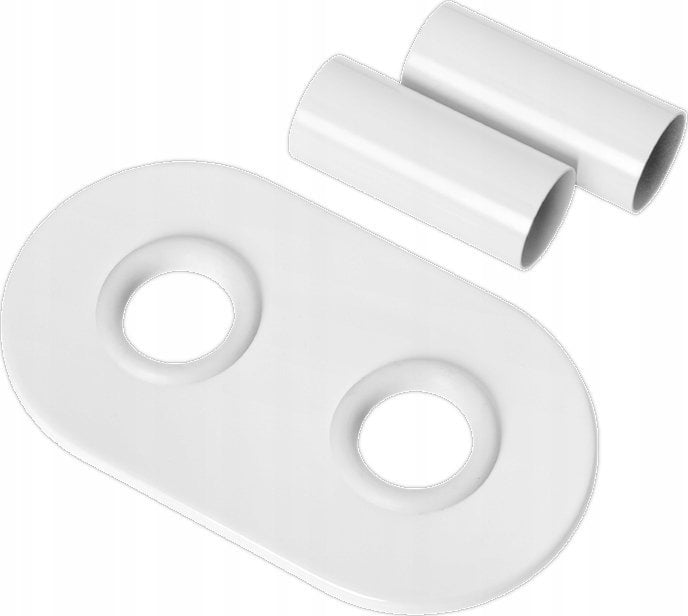 Invena INVENA ROZETY DO DUOPLEX BIALE