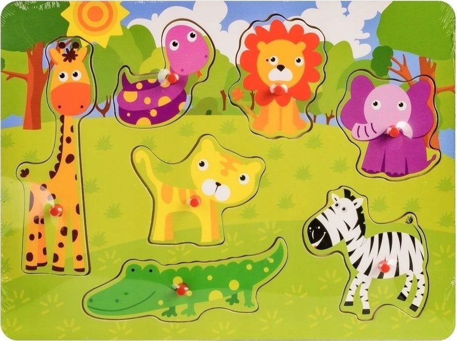 Daffi Układanka drewno - safari