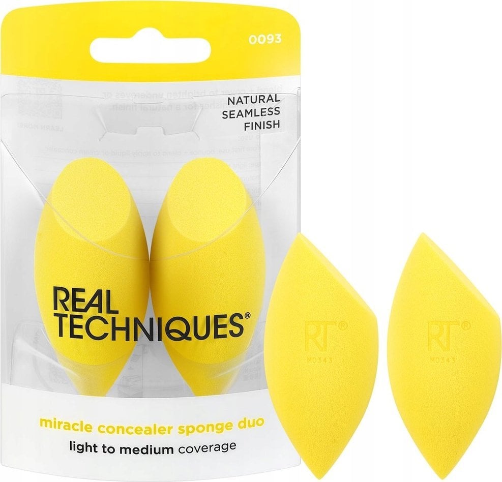 Real Techniques REAL TECHNIQUES_SET Miracle Concealer Sponge gąbka do makijażu 2szt