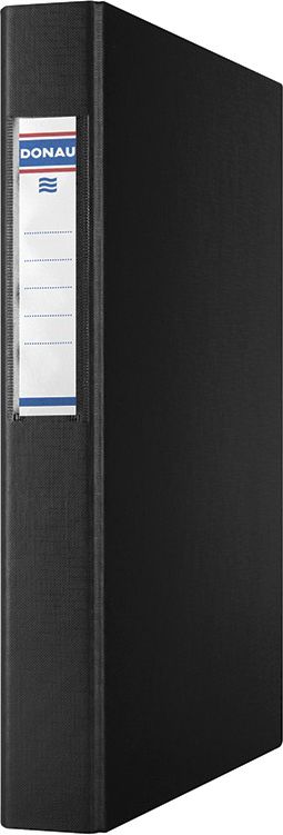 Segregator Donau 4-ringowy A4 40mm czarny (3735001PL-01)