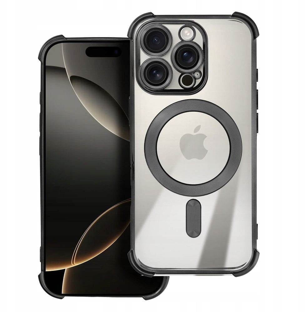 Futerał ANTISHOCK ELECTRO do IPHONE 16 Pro Max kompatybilny z MagSafe czarny