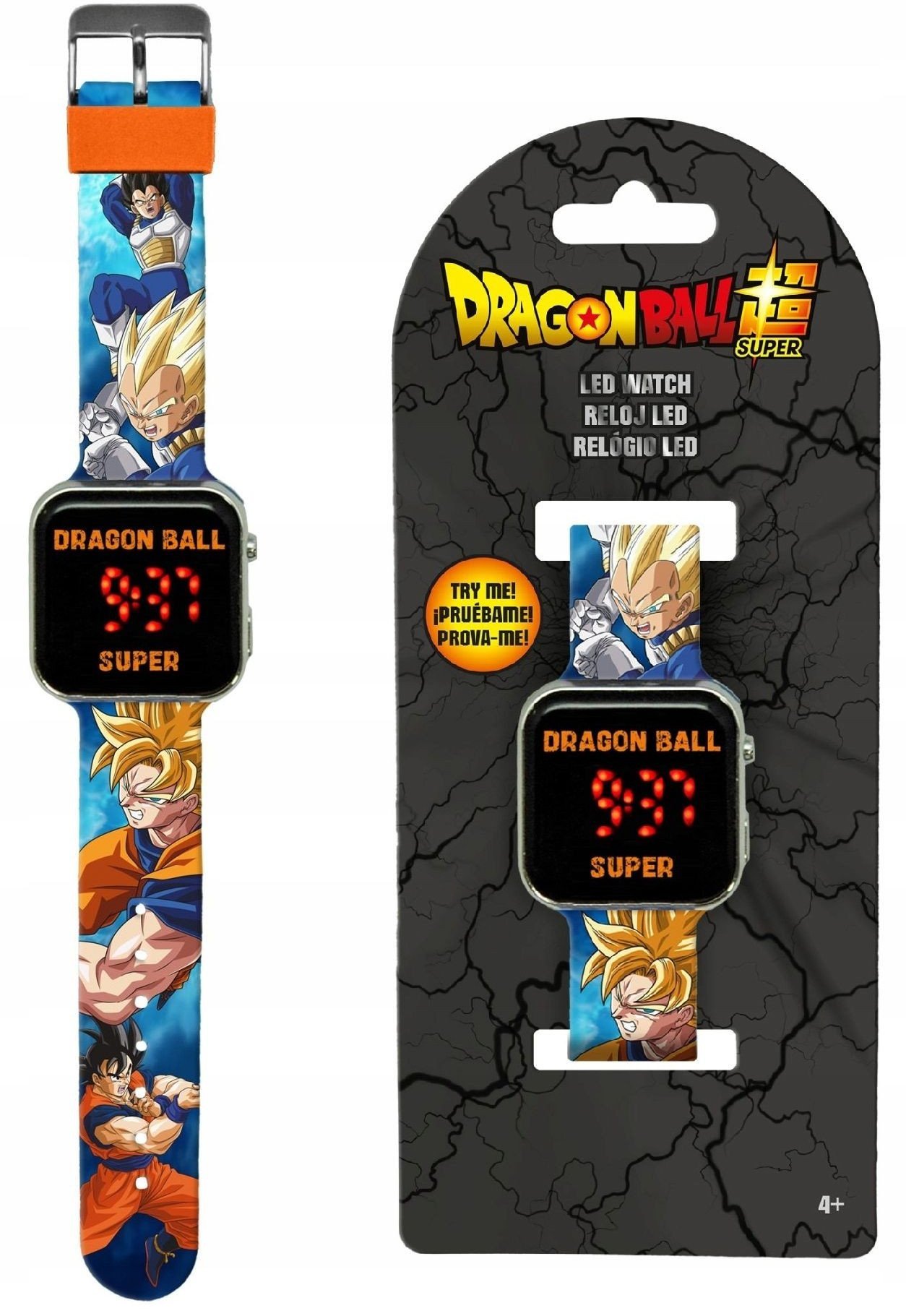 Zegarek LED z kalendarzem Dragon Ball Z DB00003 Kids Euroswan
