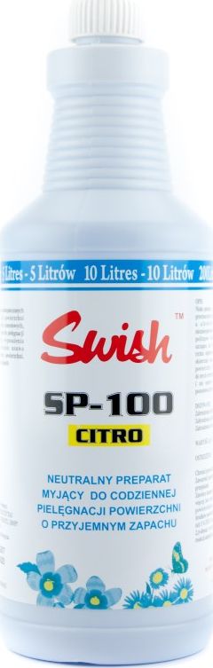 Swish Swish SP - 100 Citro Preparat z alkoholem do codziennej pielęgnacji powierzchni, cytrusowy 1 l
