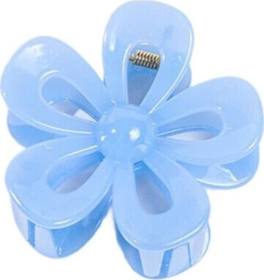 eCarla Spinka do włosów klamra niebieska XL kwiat 6,5 x 7cm SP276N