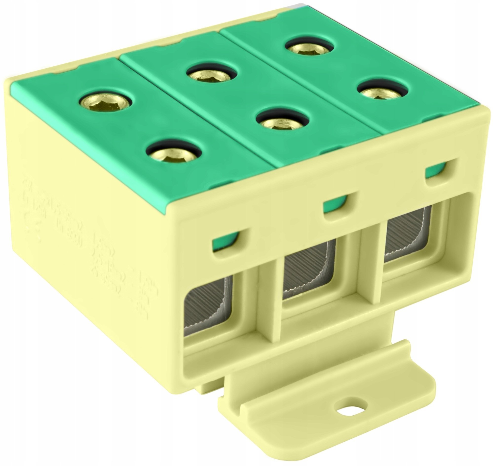 Incobex Złączka szynowa jedno-polowa ZGX 3x35 mm2 żółto-zielony (Al/Cu) ENE-00493