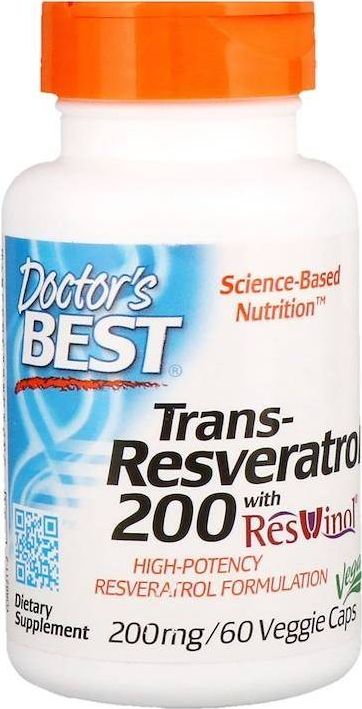 DOCTORS BEST Doctor's Best Trans Resveratrol 200mg 60 vcaps - 103130
