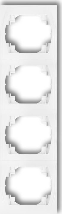 Karlik Logo Ramka pionowa poczwórna biały (LRV-4)